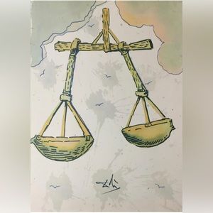 Salvador Dali “Libra” - RARE Limited Edition Lithograph, Signed in Plate, w/COA